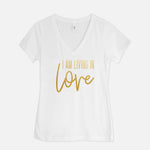 I AM Living In Love V-Neck T-Shirt (3 Color Options)