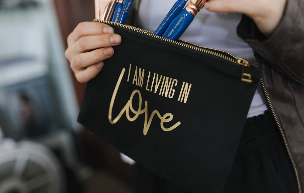 I AM Living In Love Cosmetic Bag